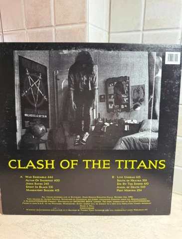 Slayer Clash of the Titans Bootleg Κίτρινο Βινύλιο+DVD 