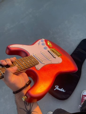 Lightning Mcqeen inspired Partcaster 