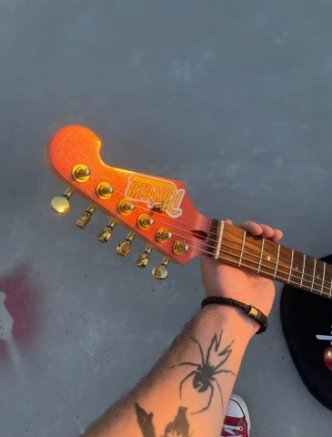 Lightning Mcqeen inspired Partcaster 