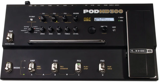 Πολυ-Εφέ HD300 της Line 6 Μαζί Με Θήκη Thomann