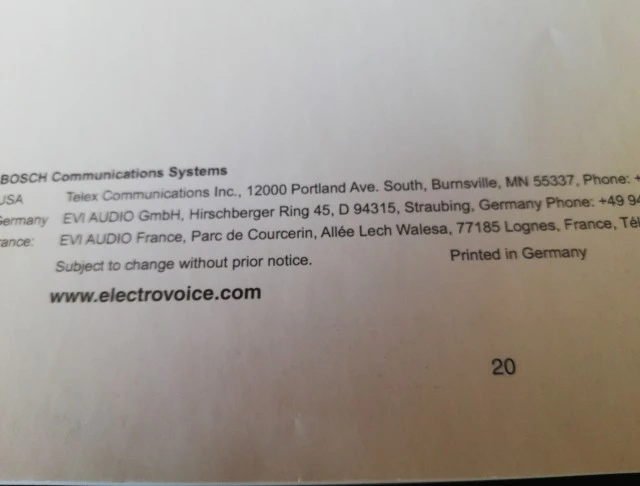 Electro-Voice SXA 360