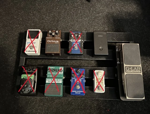 Pedaltrain 1 with Tour Case and pedals