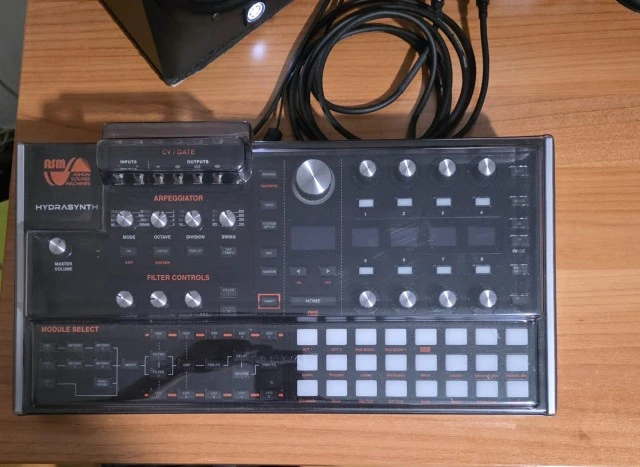 ASM Hydrasynth Desktop with decksaver