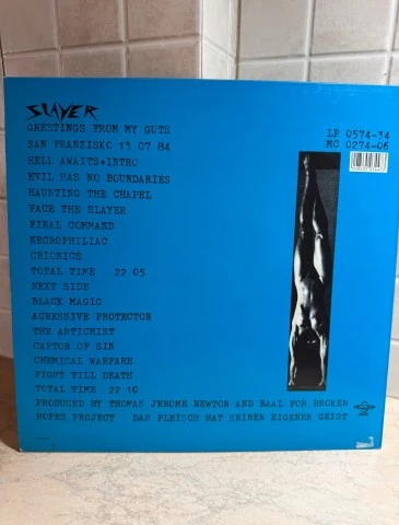 Slayer Greetings From My Cuts Bootleg Μπλε Βινύλιο+DVD 