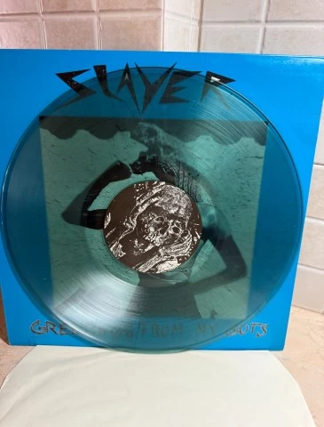 Slayer Greetings From My Cuts Bootleg Μπλε Βινύλιο+DVD 