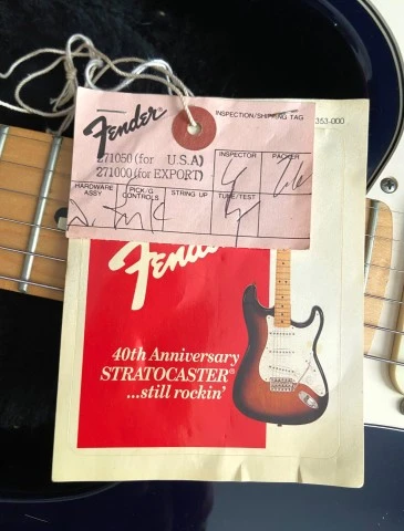 Fender Stratocaster American Standard (1991) - Midnight Blue (σπάνιο χρώμα)