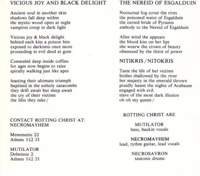 Rotting Christ Dawn of the Iconoclast 7''EP 1992 (Πρώτη