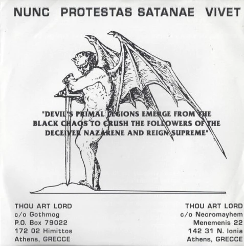 Thou Art Lord Diabolou Archaes Legeones 7EP 1993 (Πρώτη