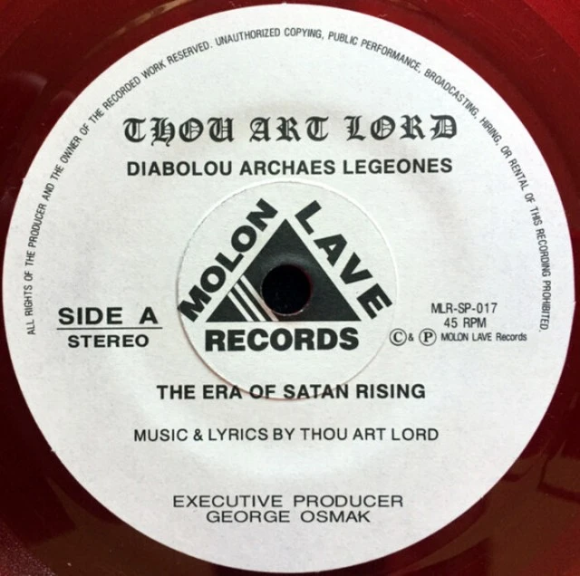 Thou Art Lord Diabolou Archaes Legeones 7EP 1993 (Πρώτη