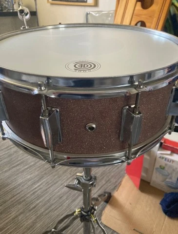 Custom steel snare drum