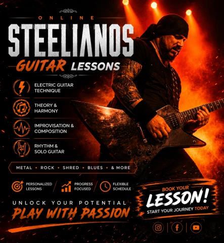 Online Guitar Lessons ● Steelianos
