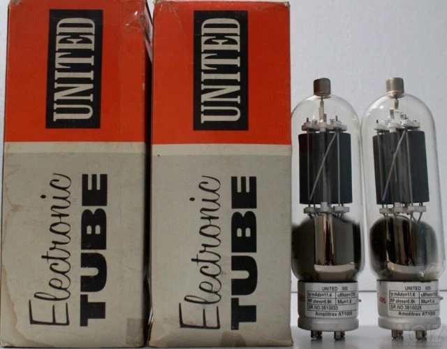 Ζεύγος Λυχνίες 805 Tube United USA Mat