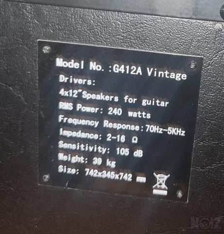 Καμπίνα Harley Benton G412A Celestion V3