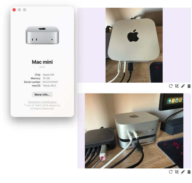 Mac Mini M4 16GB 256GB