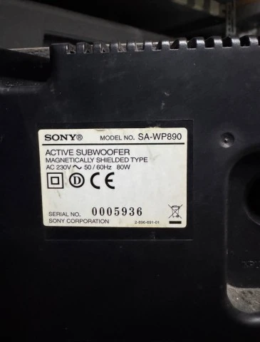 Ενεργό Subwoofer Sony SA-WP890 (Active Subwoofer Home C