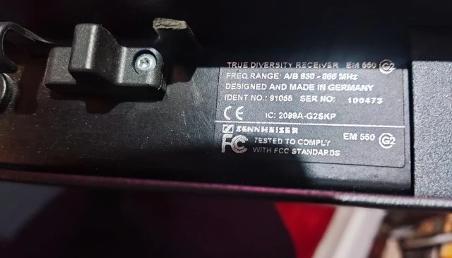 Sennheiser Receiver EW550 G2 830-866 MHz