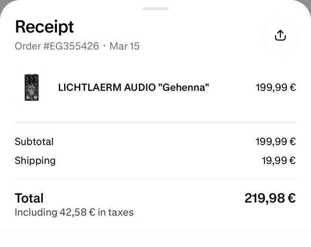 Lichtlaerm Audio Gehenna Distortion / Preamp