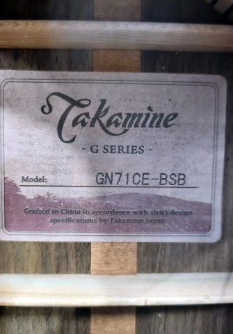 Takamine GN71CE-BSB + Σκληρή Θήκη Thomann