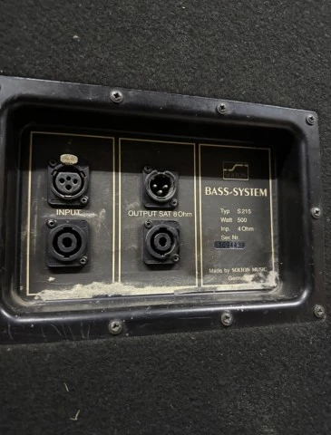 Ζεύγος Subwoofer Solton S215 Bass-System 500W RMS / 4 O