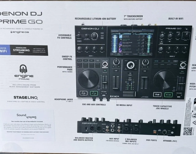 Denon DJ Prime GO με θήκη