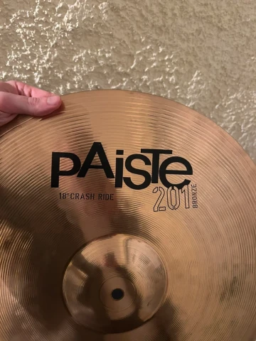Paiste 201 Bronze 18" Crash Ride + Θήκη Bosphorus 