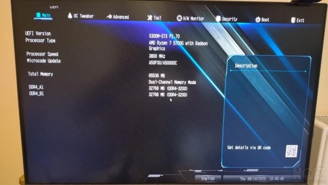 ASRock DeskMini X300 - RYZEN 5700G - 64G