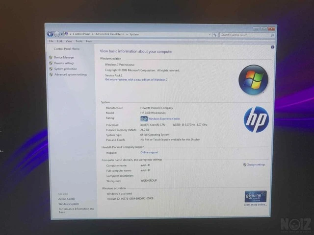 HP Z400 - Avid Media Composer - AJA Kona