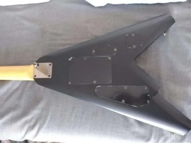 Schecter Stealth Black Flying V