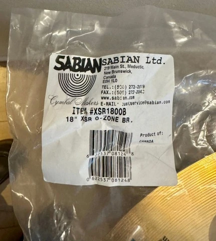 Sabian XSR 18” O-Zone Crash