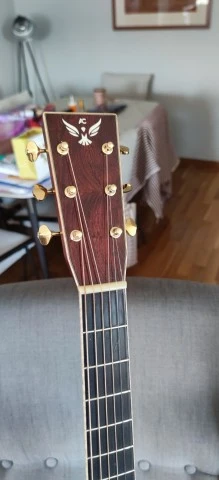 Hsienmo custom European Spruce- Cocobolo dreadnought 
