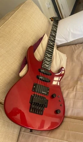 Vintage 1987 Washburn G-8V Superstrat – Metallic Red – (upgraded)