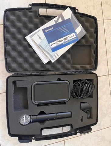 το shure beta μικροφωνο sm58, pgx2 με πομπο pgx4