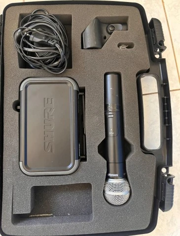 το shure beta μικροφωνο sm58, pgx2 με πομπο pgx4