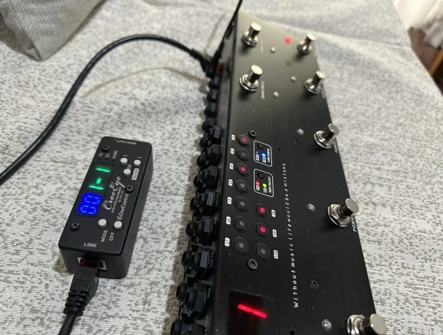 Midi controller/Pedals looper Crocodile Tail Loop OC10 + Croc Eye Excellent Cond