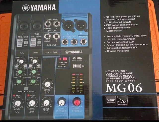 Yamaha MG06 6-κάναλος μίκτης ήχου