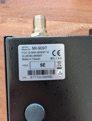 MIPRO MI-909RT Σετ (MI-909T + MI-909R) Digital In-Ear 