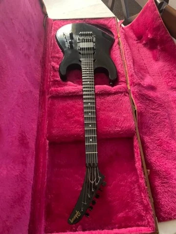 Gibson U-2 (Mach II) 1989 - Ebony finish , Scalloped Ebony fretboard 