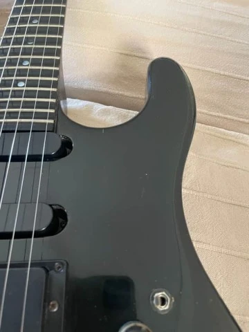 Gibson U-2 (Mach II) 1989 - Ebony finish , Scalloped Ebony fretboard 