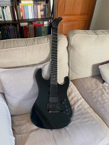Gibson U-2 (Mach II) 1989 - Ebony finish , Scalloped Ebony fretboard 