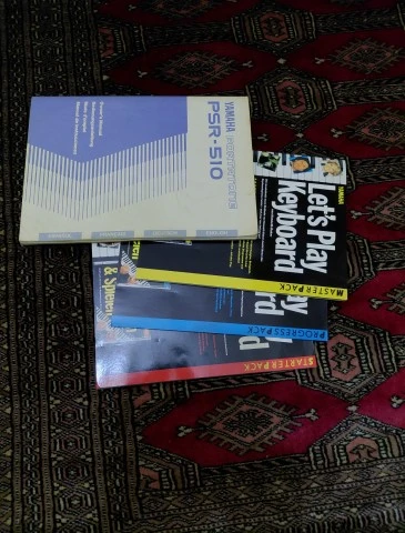 Yamaha PSR-510 (Mint / Σαν Καινούργιο) + Manual + 3 Βιβλία Εκμάθησης