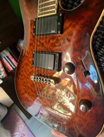 ESP LTD MH-250NT Neck-Thru Dark Brown Sunburst + θήκη