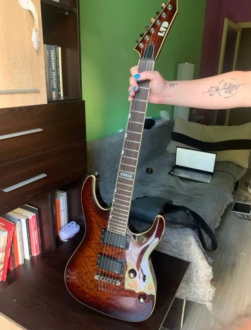 ESP LTD MH-250NT Neck-Thru Dark Brown Sunburst + θήκη