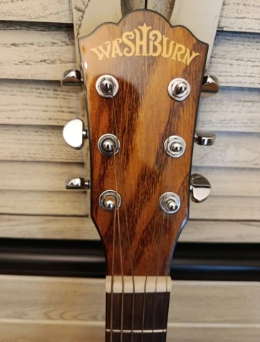 Hλεκτροακουστική κιθάρα Washburn D46SCE dreadnought με cutaway και θήκη