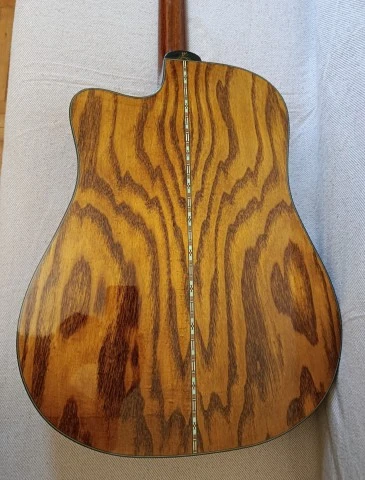 Hλεκτροακουστική κιθάρα Washburn D46SCE dreadnought με cutaway και θήκη