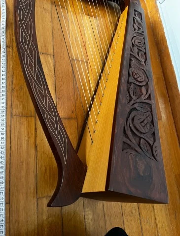19 String Boru Harp Rosewood