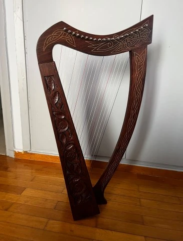 19 String Boru Harp Rosewood