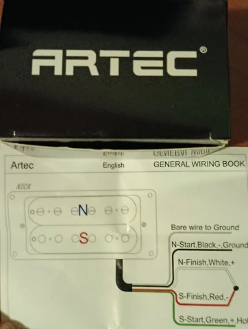 Artec HBA115 Alnico 5 humbucker zebra set