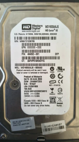 4 μηχανικοι σκληροι δισκοι 160GB SATA
