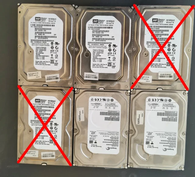 4 μηχανικοι σκληροι δισκοι 160GB SATA