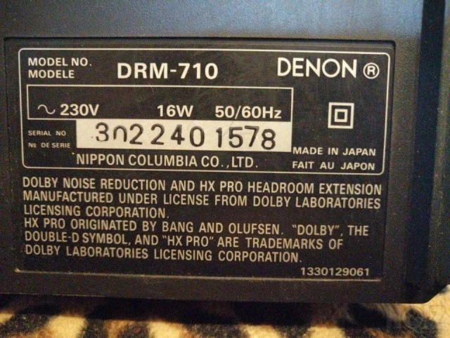 DECK DENON DRM-710 (Made In Japan),,,3